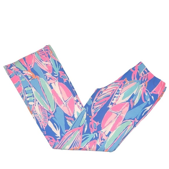 Lilly Pulitzer Georgia May Pull-On Wide-Leg Pant Out to Sea Sailboat Print Small - Picture 2 of 11